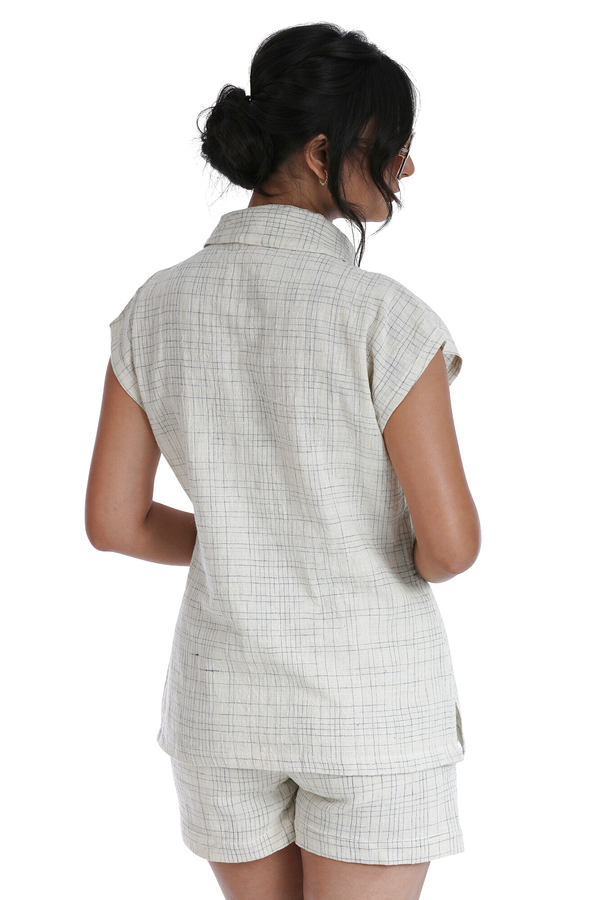 Yasu Checks Handloom Cotton Short
